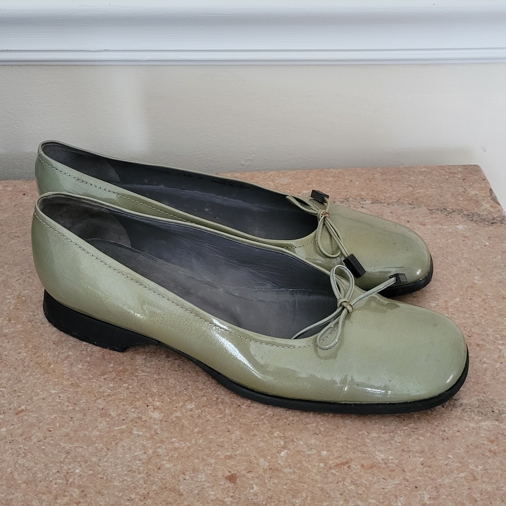 BALLY Patent Leather Slip On Shoes Mary Janes US 10